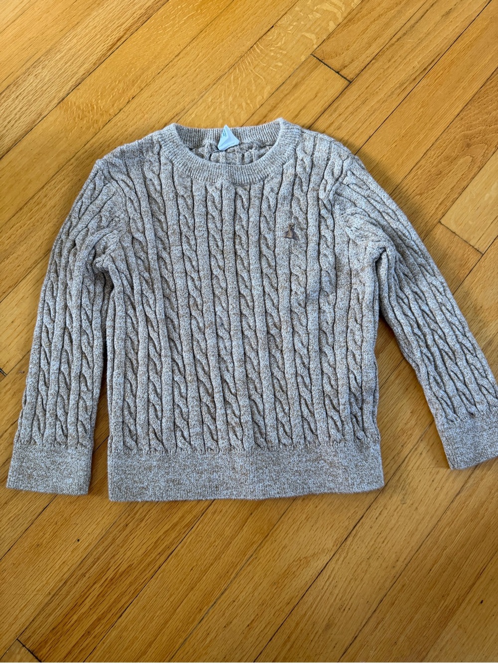 GAP Cable Knit Crewneck Sweater - brown